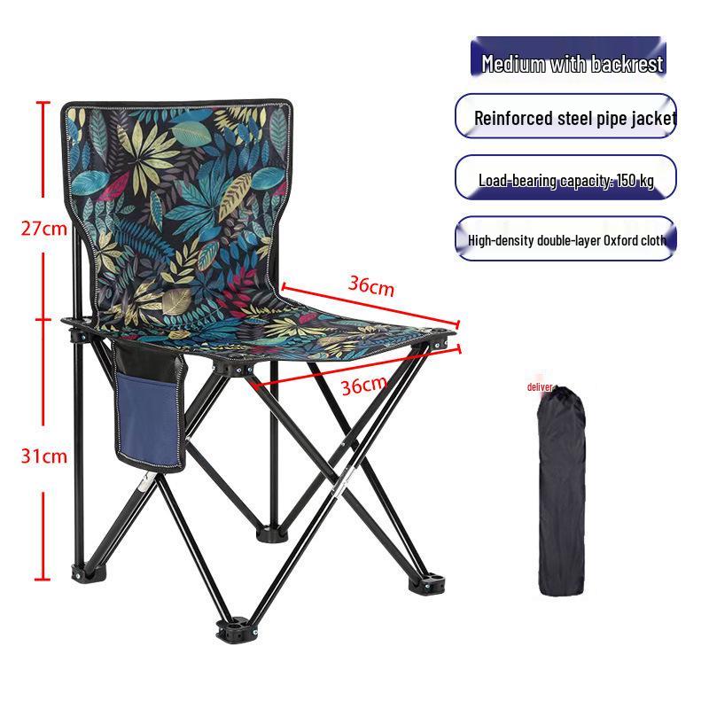 Portable Outdoor Fishing & Camping Stool with Platform