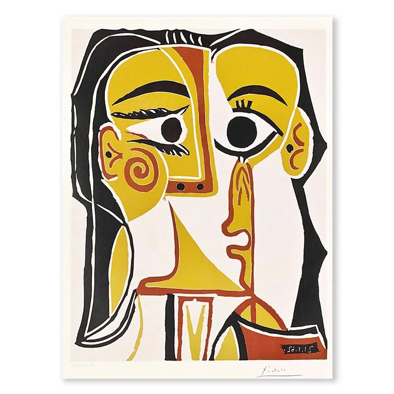 

Abstract Picasso Gallery Art Wall Art Neutral Tone Corridor Poster Nordic Colour Canvas Painting Home Bedroom Decoration 21cm×30cm NoFrame