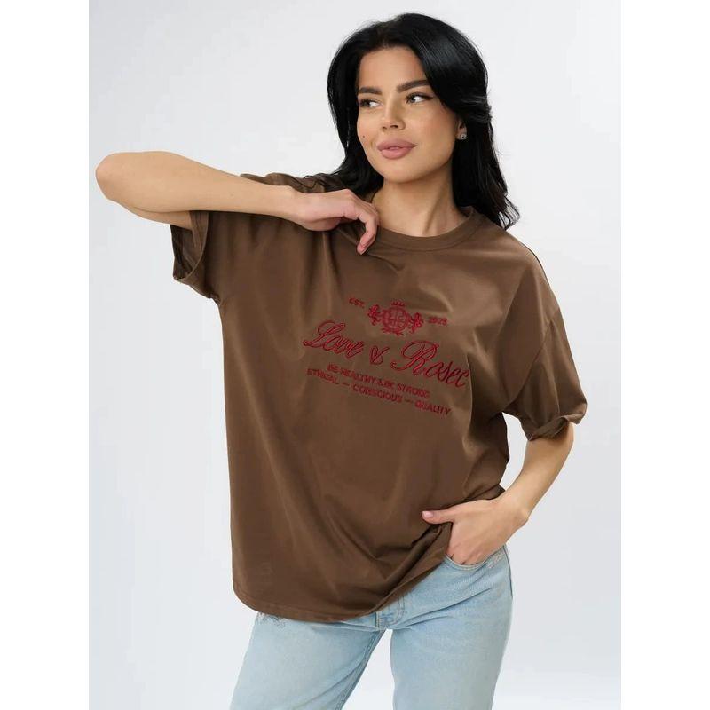 Loose Printed Casual T-shirt Top European and American Loose Casual Print Short sleeve T-shirt Top