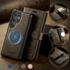 2 In 1 Detachable Magnetic Leather Flip Wallet Phone Case For Samsung Galaxy S26 UITRA S25 Plus S24 FE Wireless Charging Cover
