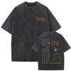 Gewaschenes Vintage Metallband Gojira Fortitude Grafik T-Shirt Herren Mode Retro Rock T-Shirts Herren Baumwolle Oversized T-Shirt