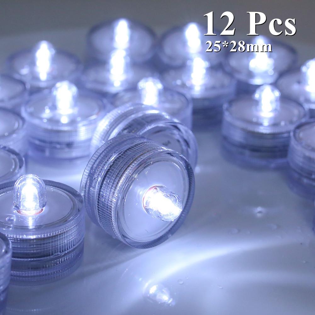 3/6/12Pcs Flameless LED Candles Tea Light Creative Lamp Battery Powered Home Wedding Birthday Party Decoration Lighting Dropship