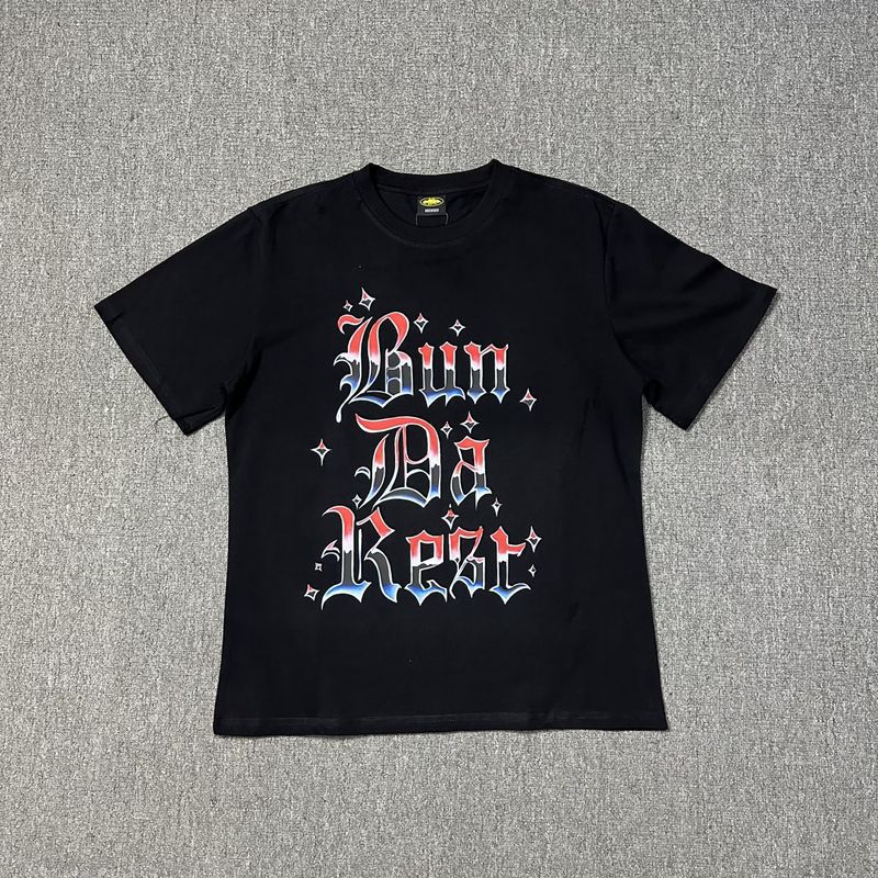 Corteiz Alcatraz Series T-shirt Short-sleeved Letter Logo Printed Men's and Women's Double Yarn Fashion Casual Short-sleeved Tide