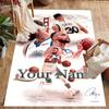 Golden State Curry Customize Text Carpet Perfect for Playrooms Dormitory Decorate Room Dining Room Anti-slip Rug Anime Office Decor Wedding Party Gift
