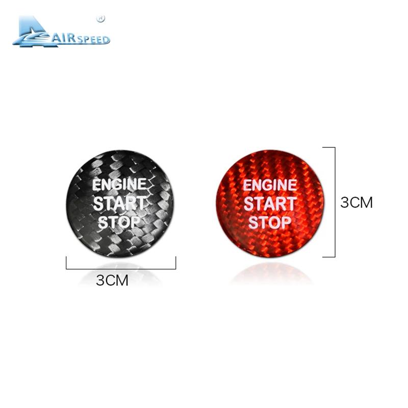 Carbon Fiber Engine Start Button Cover Sticker for Toyota 86 Corolla Avalon Crown Vios RAV4 C-HR Alphard Camry Highlander 2015-2023