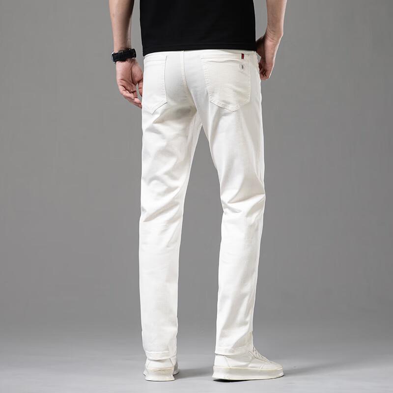 Yiliteng Men's High-Stretch Straight-Leg Denim Jeans