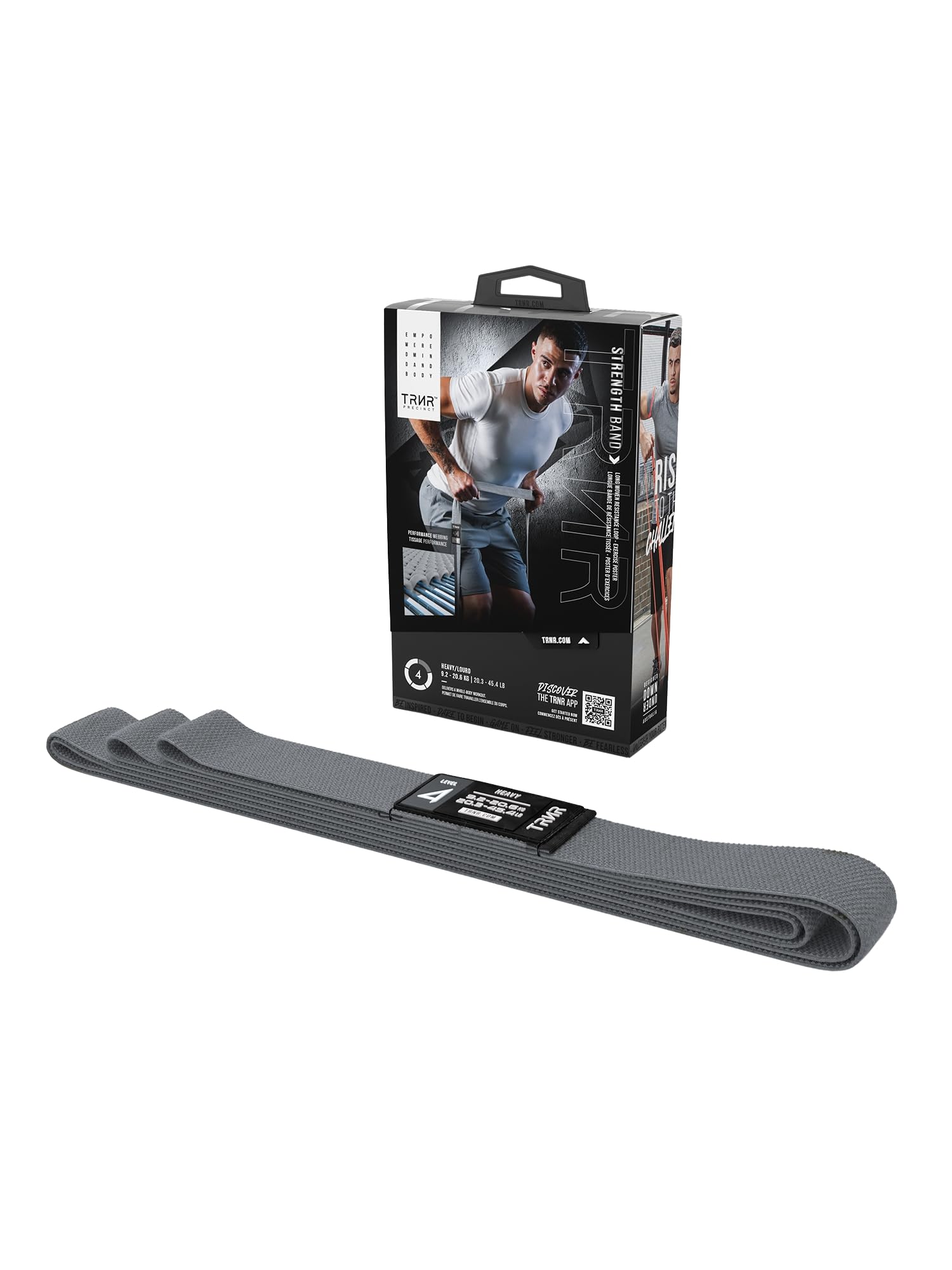 

[TRNR] Trainer Strength Bands, Heavy-Duty Fabric Strength Bands for Strength Training, Arms, Legs, and More, Perfect for Gym Fitness and Dieting