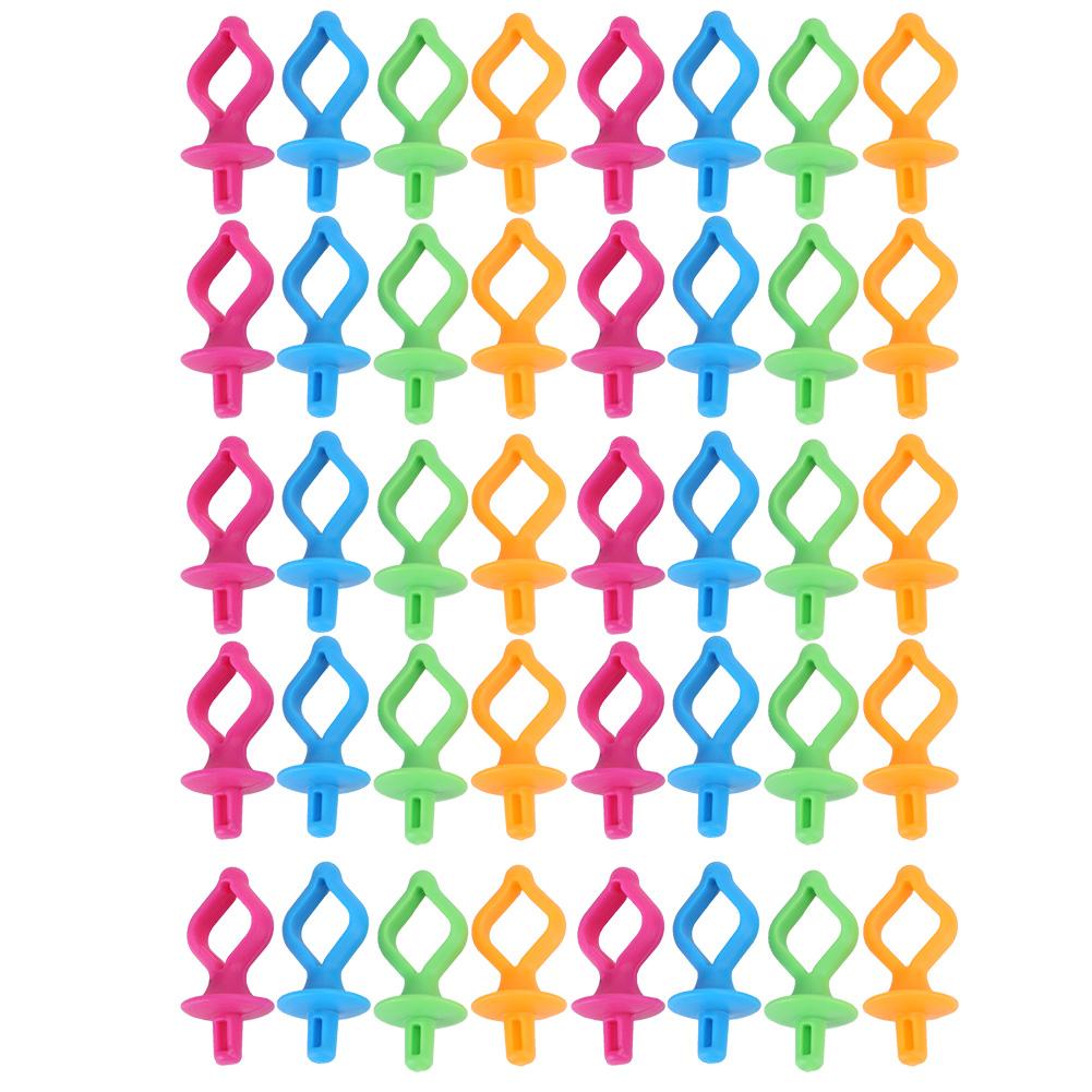40Pcs Bobbin Fixing Clip Spool Silicone AntiDrop NippleShaped Sewing Embroidery