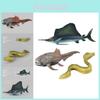 Realistic Pvc Marine Life Eel Fish And Mackerel Toy Set For Kids Educational Fun