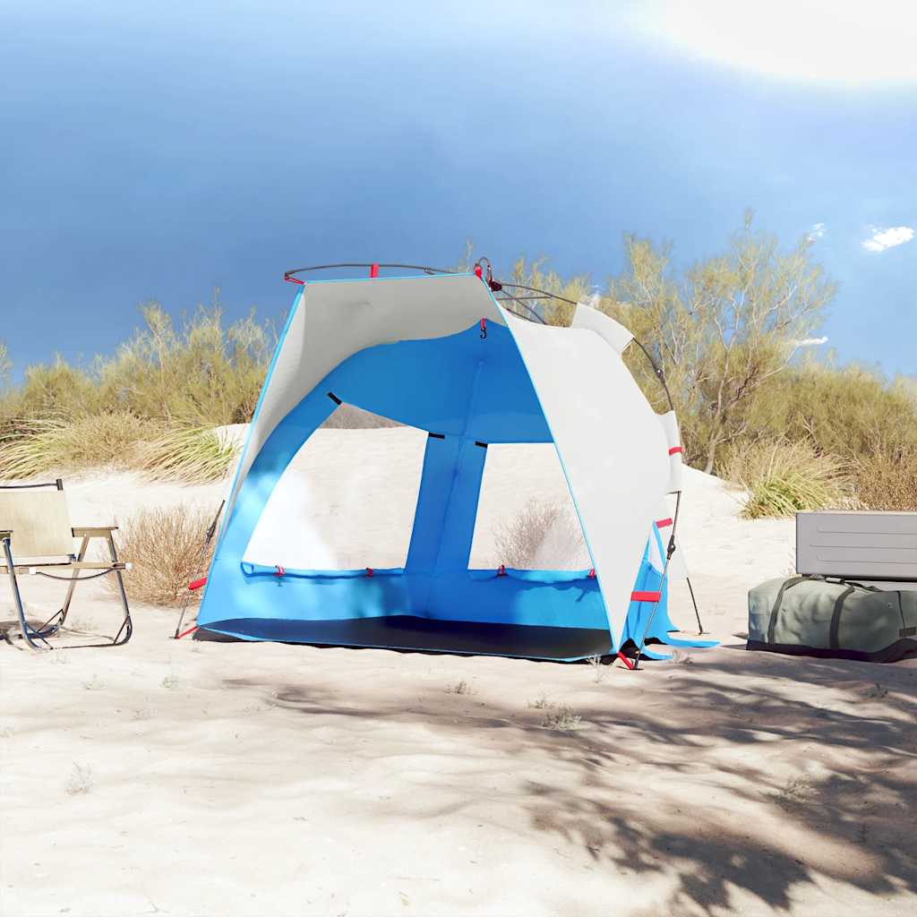 Vidaxl Beach Tent, 2-Person, Blue, Waterproof