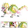 Oenux Original Mythical Chinese Dragon Dinosaurs Action Figures Animals Model Solid PVC Decoration Collection Kids Toy Gift