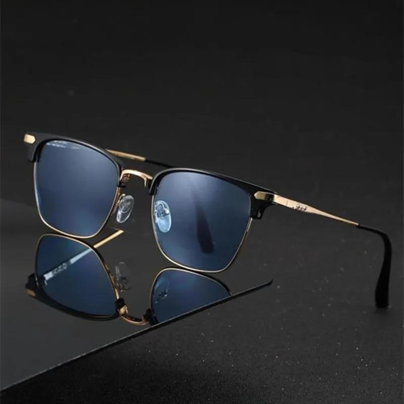 Brand New High Quality Square Sunglasses Men Europe and US Popular Business Eyebrow Classes Sun Glasses for Male
