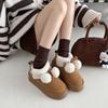 Fur Integrated Cute Thick-soled Snow Boots Women's 2025 New Winter Heightening Warm Piled Thickened Cotton Shoes