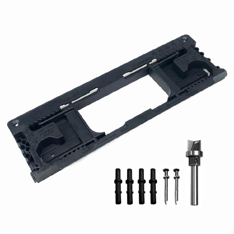 Comprehensive Door Hinge Mortiser Door Hinge Jig For Efficient Installation, Includes Router Bit And Guide Pins