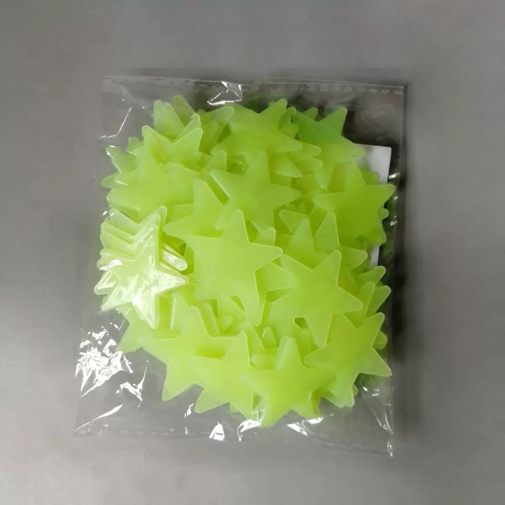 100/300 BUC Stele Luminoase în Întuneric Autocolante de Perete Fluorescente Adezive 3D Decorațiuni pentru Casă Cameră Copii Bebeluși Plafon