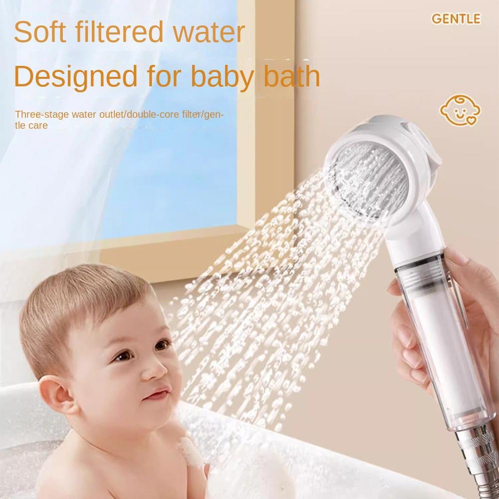 Portable Travel Showerhead 3 Modes Hotel Filter New Supercharged Showerhead  Universal