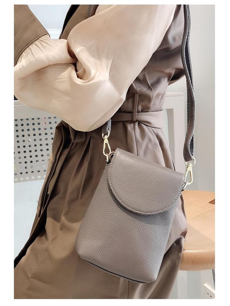 Echte Leder Damen Crossbody Münzbörse - 2025 Neue Mini Rindsleder Tasche
