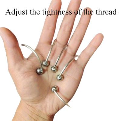 Acupoint Finger Joint Point Stainless Steel Massage Clip Portable Hand Meridian Massage Clip Hand Acupuncture Points Massager