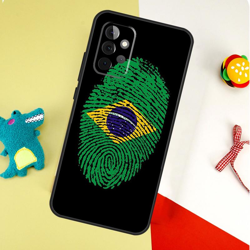 Brazil Brazilian Flag Case For Samsung Galaxy A54 A34 A24 A14 A12 A22 A32 A42 A52 A72 A52S A51 A71 A13 A53 Cover