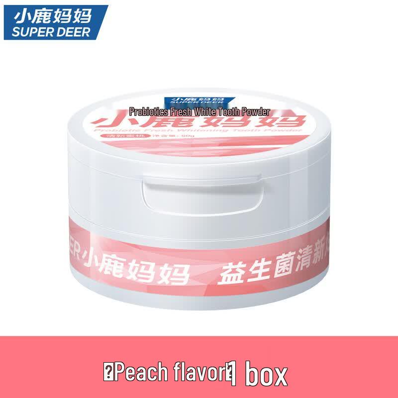 FAWNMUM Peach Flavor Tooth Powder 50g