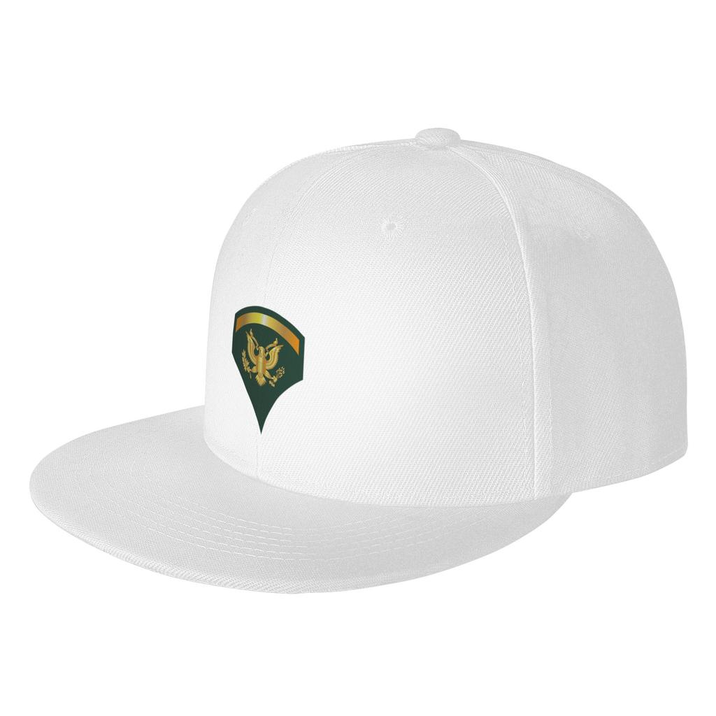 Fashion Army Specialist th Class SP wo Txt Flat Brim Sun Hat Sporty Style Hat Unisex