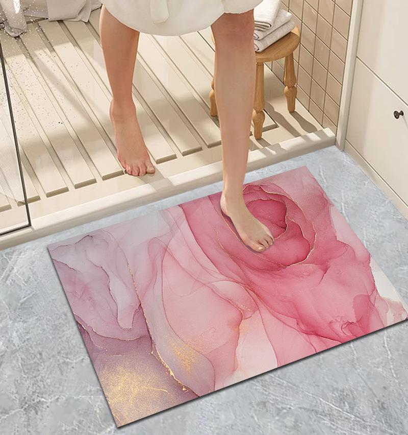 Diatom Mud Carpet Soft Absorbent Bathroom Floor Rug Toilet Toilet Door Quick Drying Foot Mat Home Decoration
