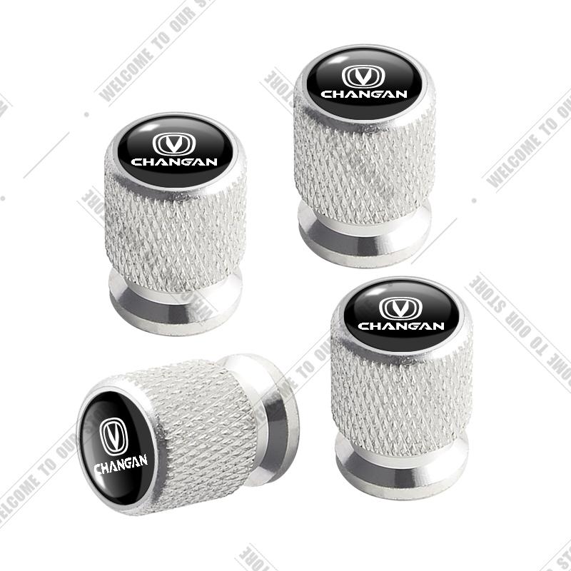 Car CNC Aluminum For Changan CS15 CS35 CS55 CS95 CS15EV CX20 CX70 Alsvin Eado Emblem 4pcs Tire Valve Air Port Stem Cover Caps