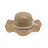 Summer Little Girl Big Brimmed Sunshade Straw Hat Baby Girl Summer Princess Beach Sun Protection Fisherman Children Hat Bag