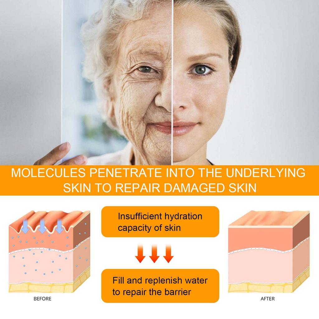 5D Peptide Anti-Wrinkle Eye Repair Cream, Fading Fine Lines Crow'S Feet Firming Smooth Skin Moisturizing Eye Cream