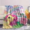 1Pc My Little Pony Print Flannel Blanket, High quality Comfortable for All Seasons, Home Decor, Warmth and Comfort, Perfect for Gifts
