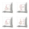 Polyester Pillowcase Automobile Decoration Home 26 English Letter Printing Pillowcase Waist Cushion Cover