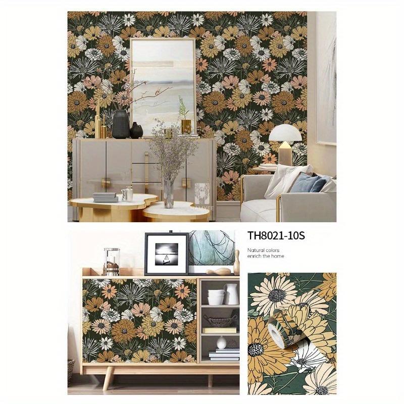 Malá čerstvá květinová tapeta PVC zahuštěná samolepicí vodotěsná samolepka na zeď domácí dekorace do ložnice