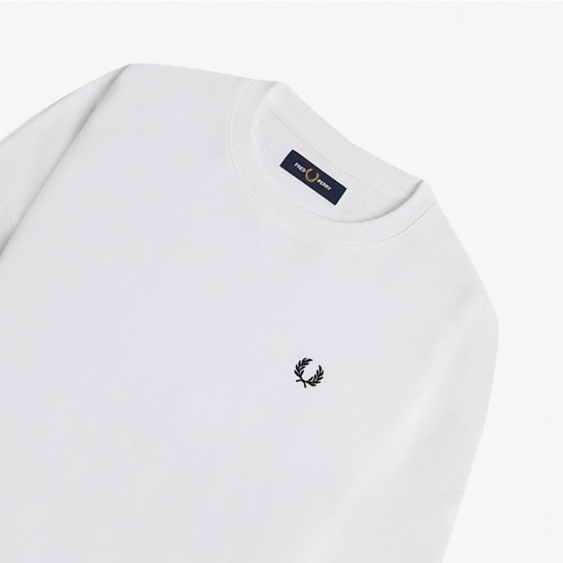 Fred Perry [womens] Tipped Sweatshirt   White Afpf2415135 100