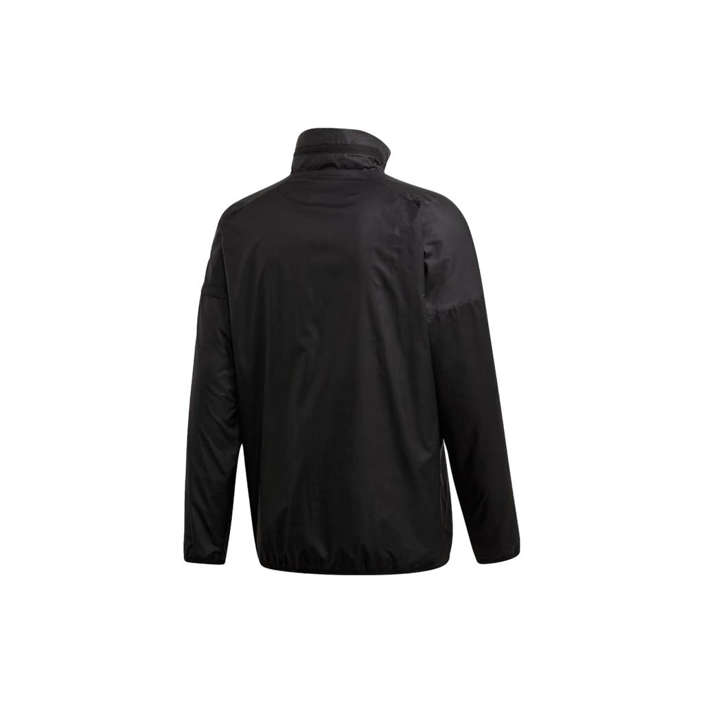 Adidas M Zne Windbreaker Lässig Retro Sportlich Reißverschlusskragen Langarmjacke Herrenjacke Schwarz FQ7228