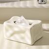 Ceramic Luxury Tissue Box Modern Creative Minimalist Style with Unique Design for Living Room Home Decor Highend Elegant Stylish