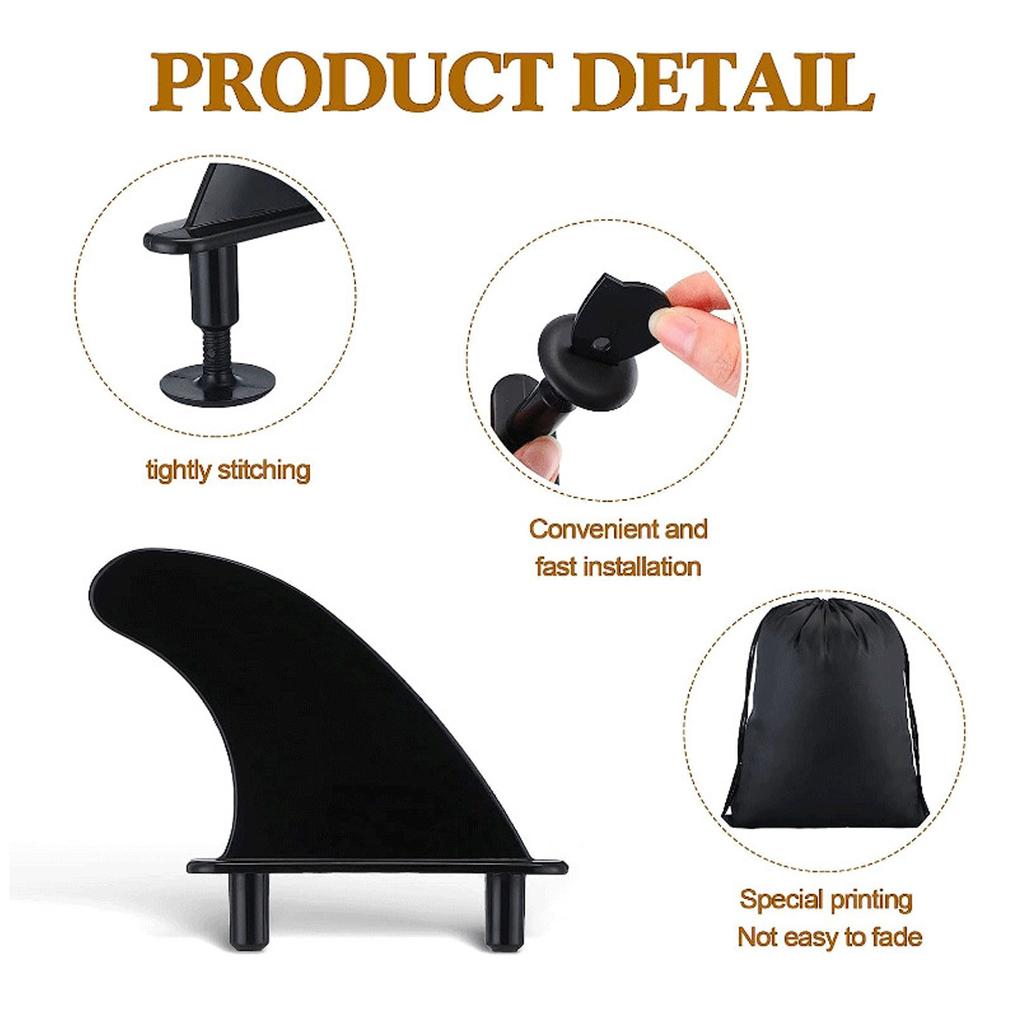 3 Pcs Durable Surfing Fins and Screws Set TPU Soft Tops Surfs Fins Replacement Soft Surfboard Fins Tail Thrusters Fins