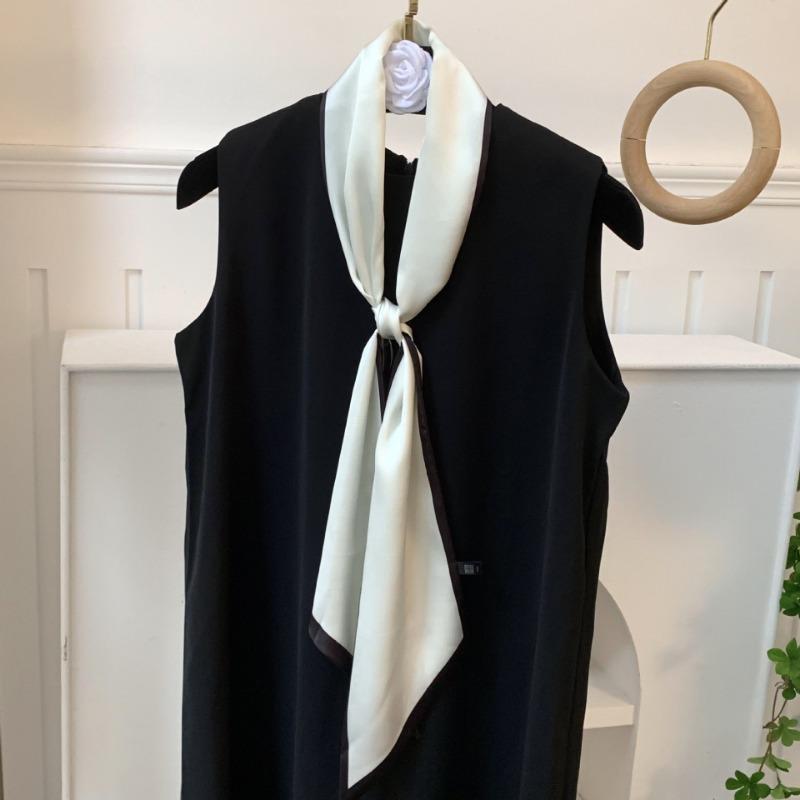 Silk Scarf, Long Strip, Versatile Shirt, Neck Protection, Scarf, Silk Scarf, Multi-purpose Headscarf, Headband, Hair Tie, Decorative Waist Belt.