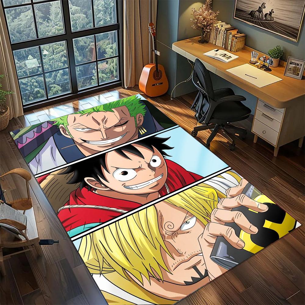 One Piece!Rug Carpet Large Area Rug Non Slip Washable Floor Mat Gamer Room Bedroom Home Decor