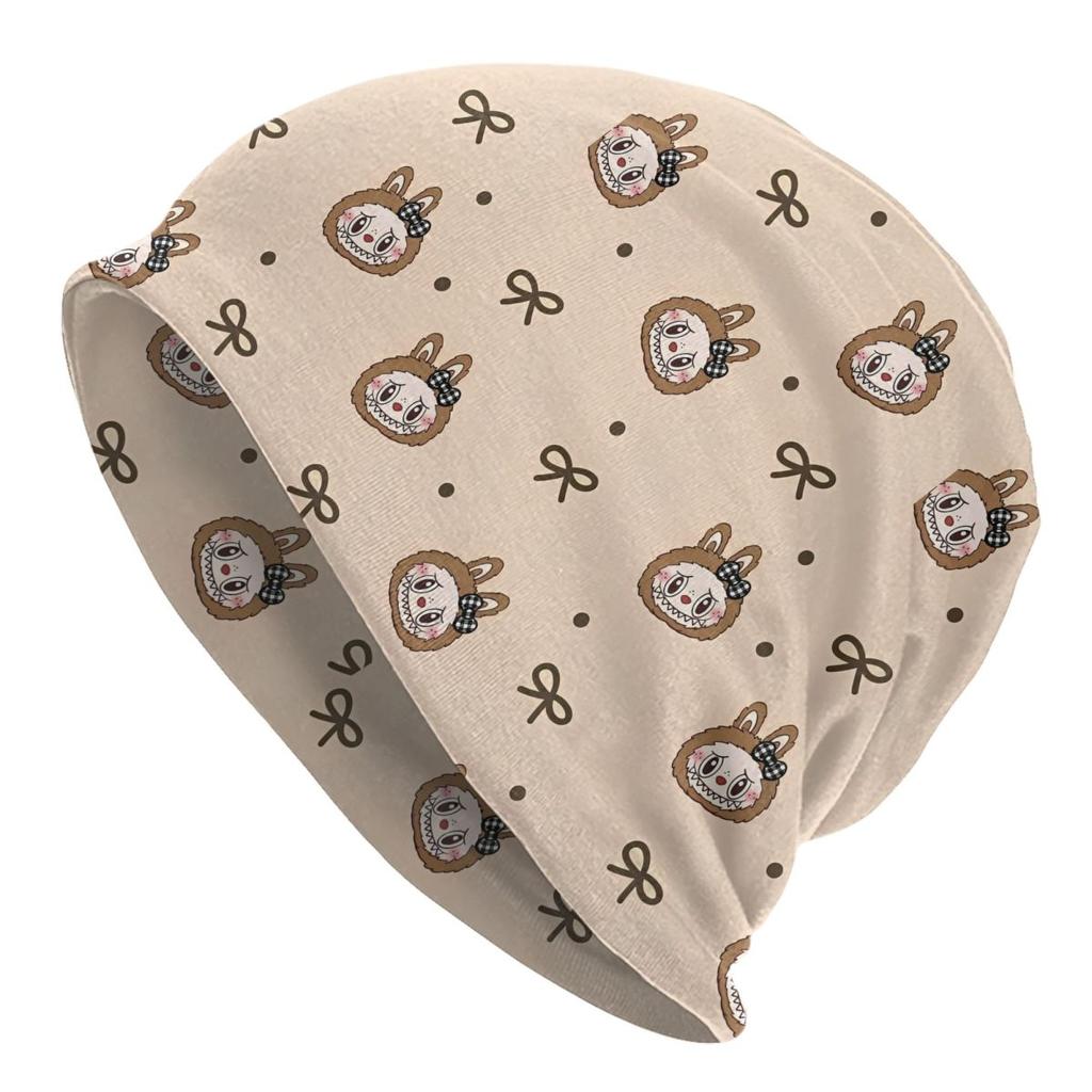Cute Doll Monsters Bonnet Hats Hip Hop Outdoor Skullies Beanies Hat for Unisex Women Warm Dualuse Cap