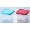 Asahi Denki Kasei Smile Kids Storage Containers with Tongs-shaped Lids (Set of 2) Mint Blue/Salmon Pink, 175ml (Made In Japan) ATN-0102