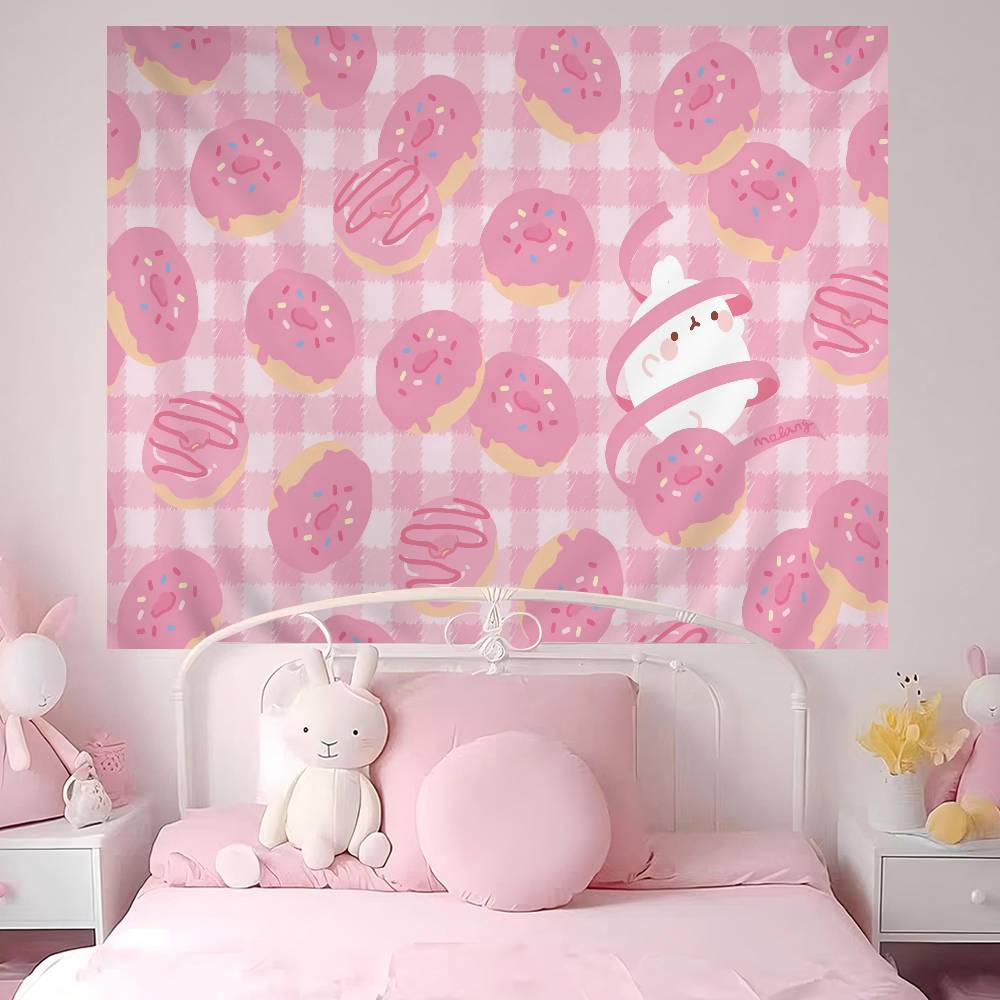 Cute Rabbit Mmolang Colorful Tapestry Wall Hanging Bohemian Wall Tapestries Mandala Wall Hanging Sheets