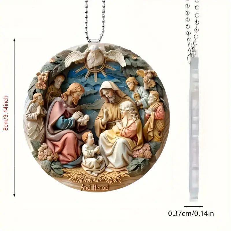 

Whimsical Acrylic Christmas Decoration Car Charm Ornament For Fun Holiday Vibes