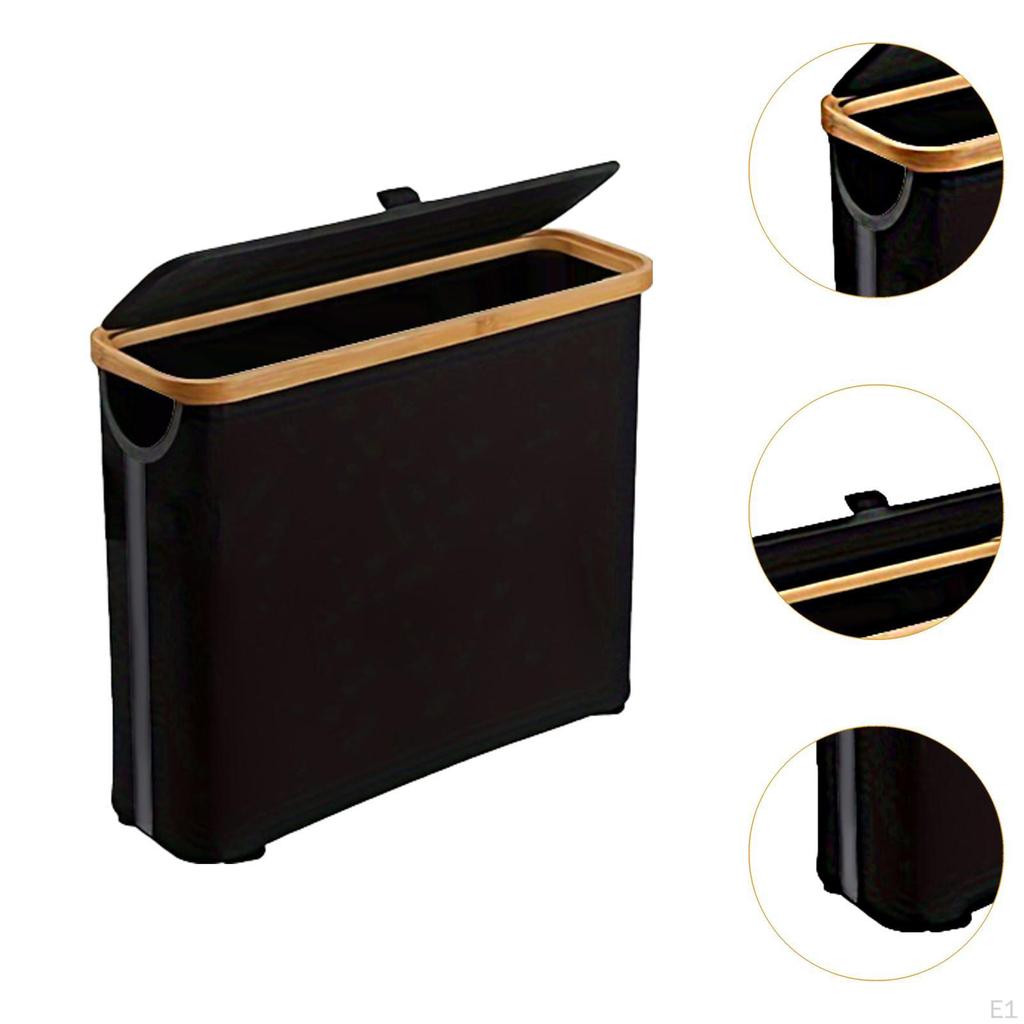 Dulap de depozitare a hârtiei igienice din bambus, organizator de baie pentru rulote