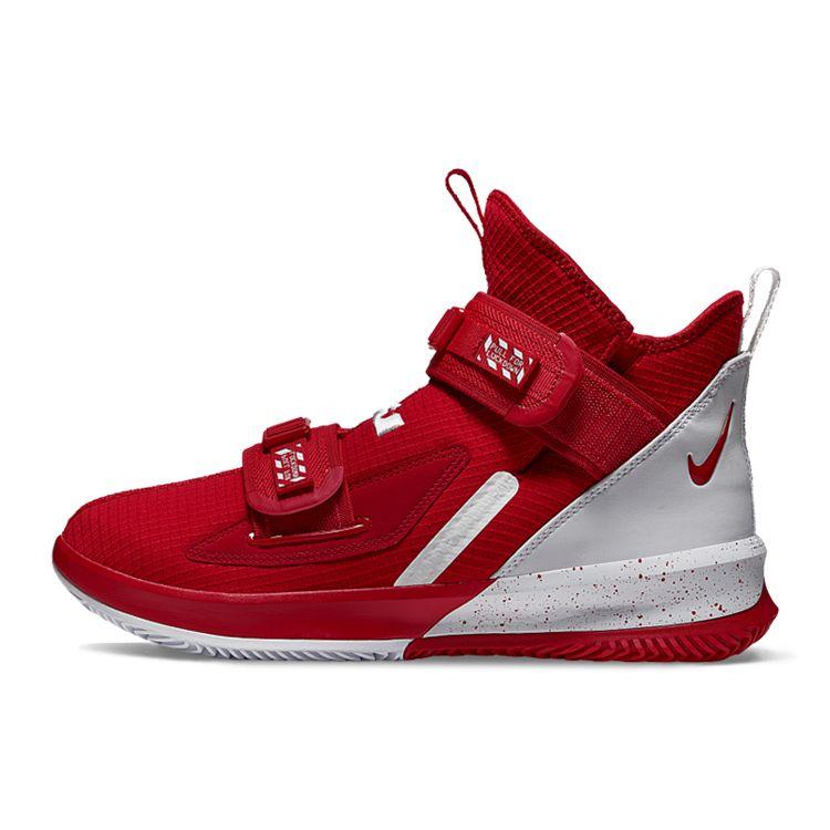 

Nike LeBron Soldier 13 SFG TB University Красные мужские кроссовки Белые CN9809-600