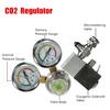 New Co2 Equipment Regulator Magnetic Solenoid Two Gauge Bubble Counter for Aquarium Service 220V To 240V