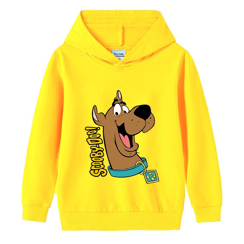 Scoobys-Doos Hoodie for Kid Toddler Kawaii Long-sleeved Girls Winter Thin Sweatshirt Fashion Printed Warm Children's Tops Gift