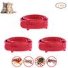 3 יחידות אדום מתכוונן חיות מחמד חתול נגד פרעושים קרדיות קרציות קולר מניעת פרעושים לחתול אספקת חיות מחמד