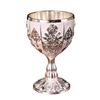 Bicchieri da vino in metallo Calice da tavola retrò Calice da champagne per vodka in stile europeo vintage per decorazioni per la casa da bar