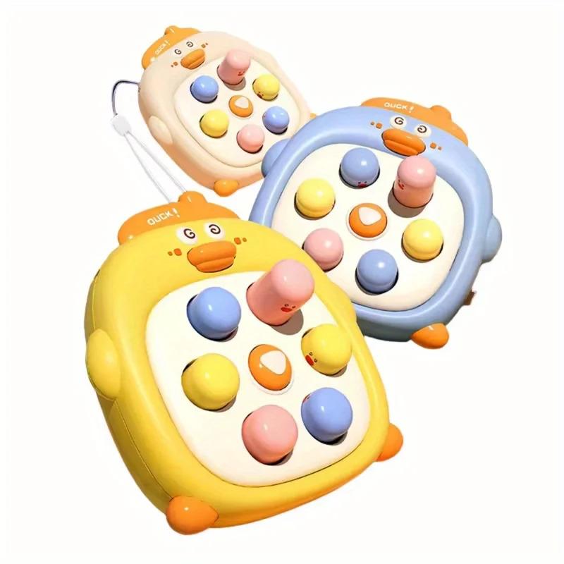 Stressabbau Spielzeug Handheld Elektrisch Schnelles Drücken Blasen Fidget Spielzeug,Mini Cartoon Hau den Maulwurf Spielzeug für 3 4 5 6 Mädchen Jungen