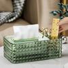 Luxury Tissue Box Paper Towel Holder Bathroom Napkin Toilet Paper Dispenser Desktop Plastic Storage Box Home Decor Ornaments